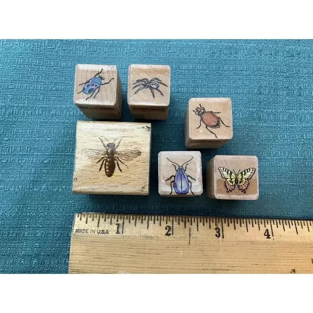 Rubber Stamps Bugs, butterfly